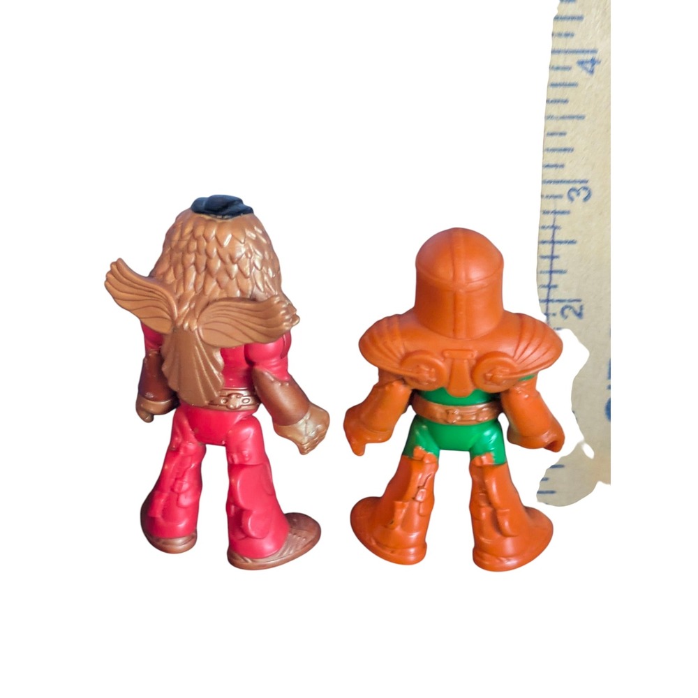Vintage Fisher Price Great Adventures Figures Lion Knight Orange Knight - Picture 3 of 3